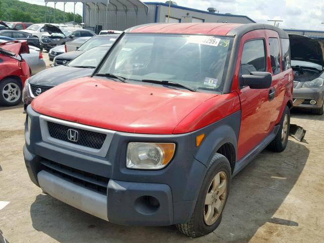 5J6YH28665L029373 - 2005 HONDA ELEMENT EX RED photo 2