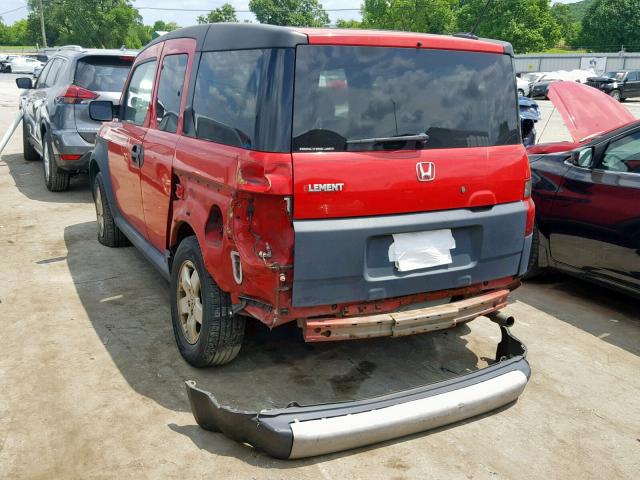 5J6YH28665L029373 - 2005 HONDA ELEMENT EX RED photo 3