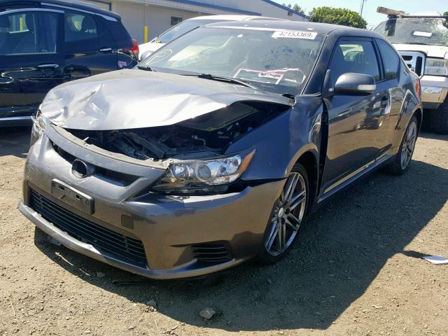 JTKJF5C7XD3065850 - 2013 TOYOTA SCION TC ნაცრისფერი ფოტო 2