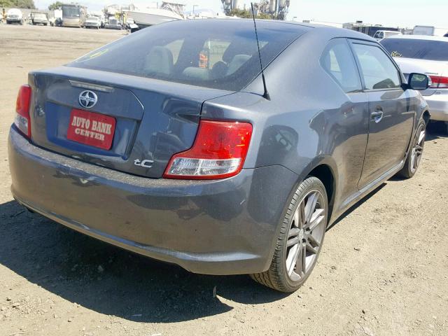 JTKJF5C7XD3065850 - 2013 TOYOTA SCION TC ნაცრისფერი ფოტო 4