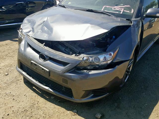 JTKJF5C7XD3065850 - 2013 TOYOTA SCION TC ნაცრისფერი ფოტო 9
