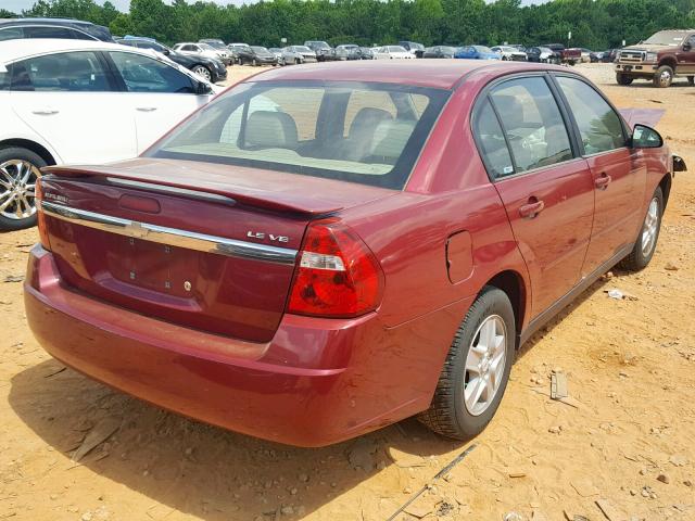 1G1ZT54884F177094 - 2004 CHEVROLET MALIBU LS RED photo 4