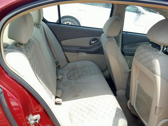 1G1ZT54884F177094 - 2004 CHEVROLET MALIBU LS RED photo 6