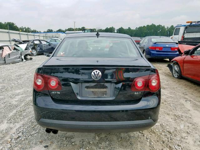 3VWRJ71K68M187618 - 2008 VOLKSWAGEN JETTA WOLF BLACK photo 9