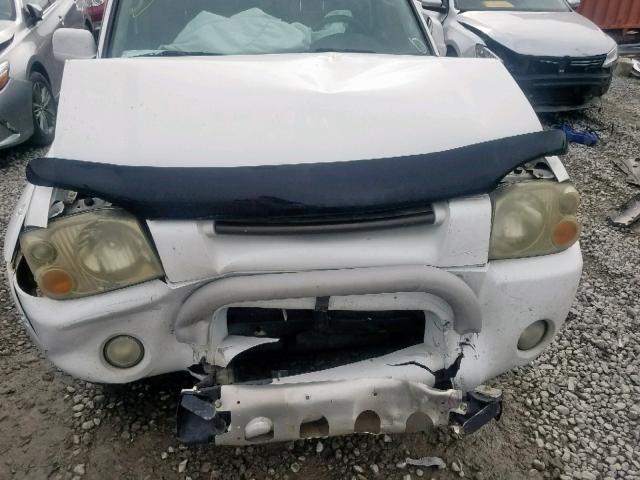 1N6ED27T24C455925 - 2004 NISSAN FRONTIER C WHITE photo 7