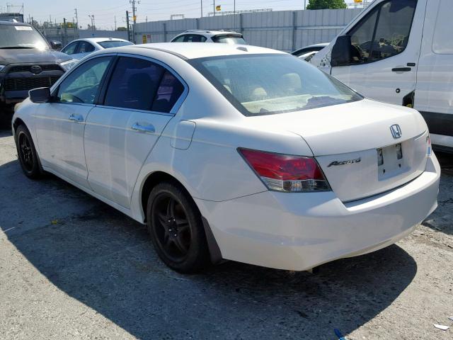 1HGCP36899A002443 - 2009 HONDA ACCORD EXL WHITE photo 3