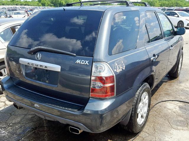 2HNYD18634H551847 - 2004 ACURA MDX TOURIN BLUE photo 4