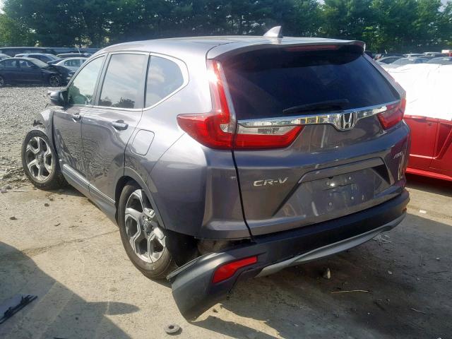 2HKRW2H8XHH611390 - 2017 HONDA CR-V EXL CHARCOAL photo 3