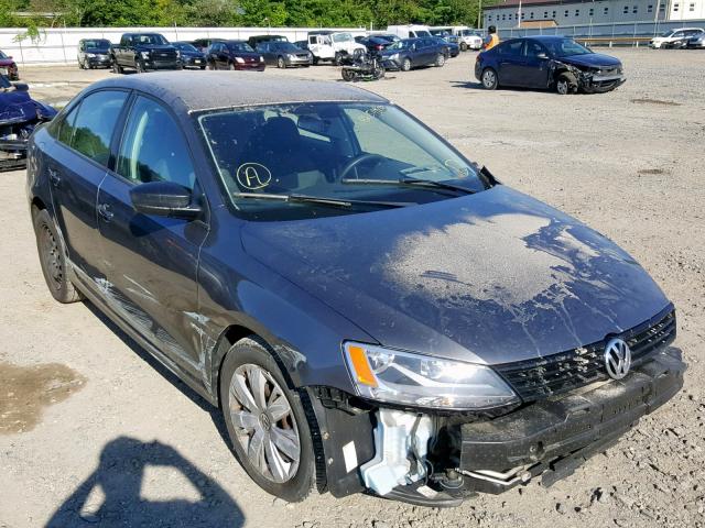 3VW2K7AJ1CM322535 - 2012 VOLKSWAGEN JETTA BASE GRAY photo 1