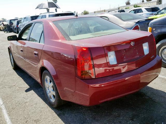 1G6DP567550124306 - 2005 CADILLAC CTS HI FEA RED photo 3