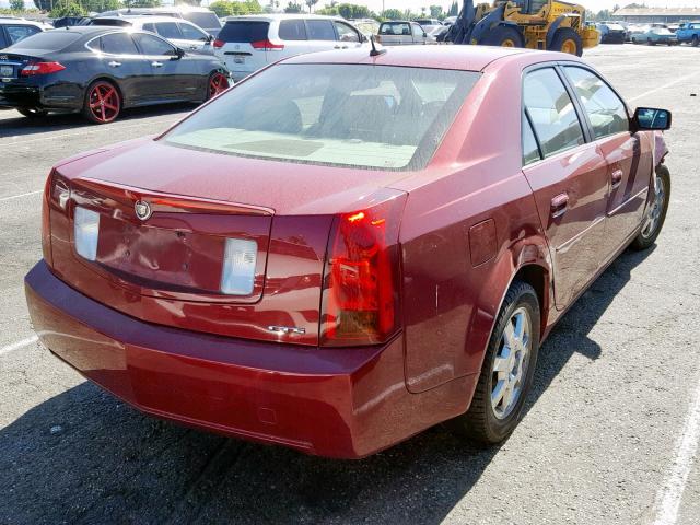 1G6DP567550124306 - 2005 CADILLAC CTS HI FEA RED photo 4