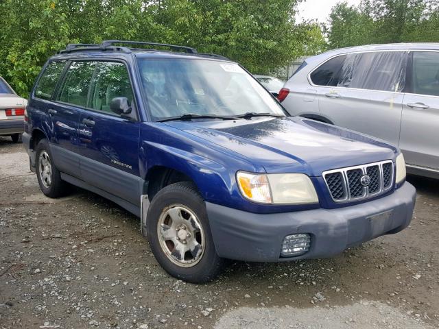 JF1SF63522G703035 - 2002 SUBARU FORESTER L BLUE photo 1