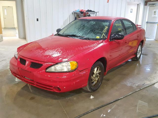1G2NE52F63C320369 - 2003 PONTIAC GRAND AM S RED photo 2