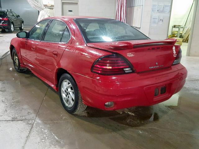 1G2NE52F63C320369 - 2003 PONTIAC GRAND AM S RED photo 3
