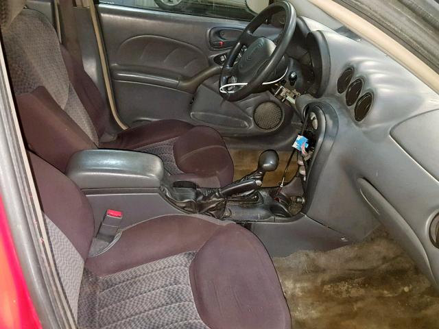 1G2NE52F63C320369 - 2003 PONTIAC GRAND AM S RED photo 5