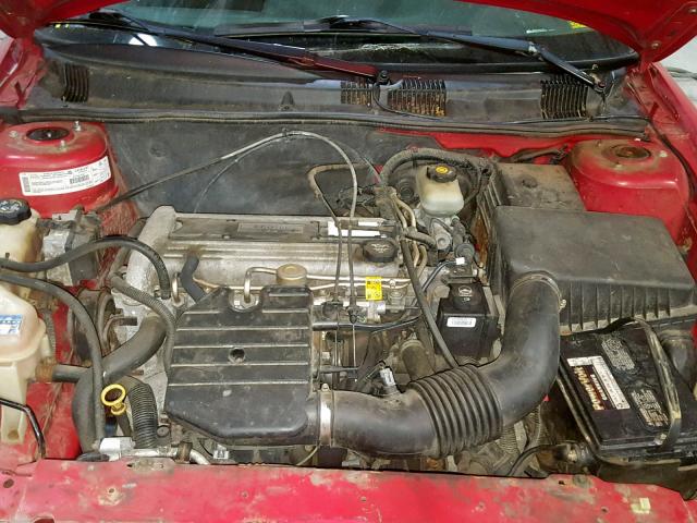 1G2NE52F63C320369 - 2003 PONTIAC GRAND AM S RED photo 7