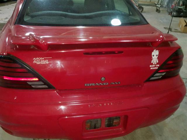 1G2NE52F63C320369 - 2003 PONTIAC GRAND AM S RED photo 9