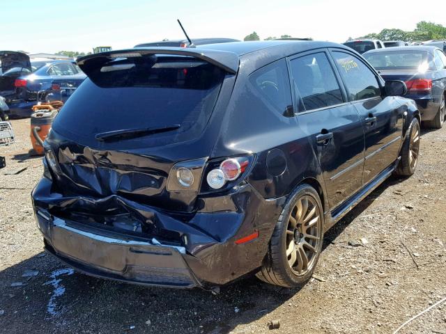 JM1BK34L391238781 - 2009 MAZDA SPEED 3 BLACK photo 4