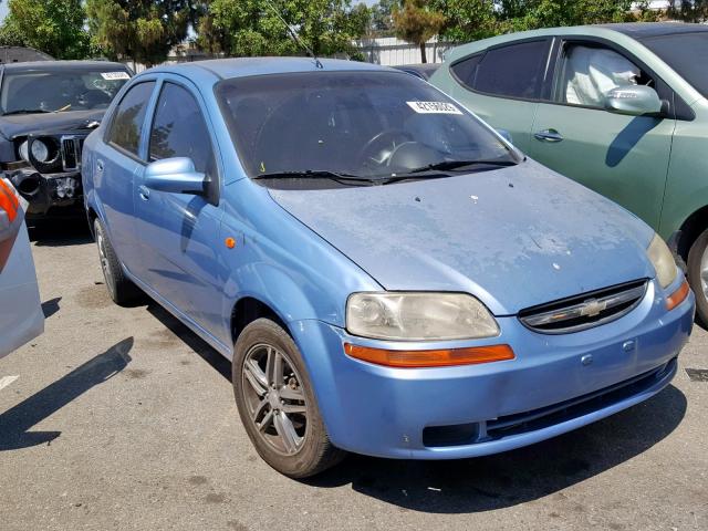 KL1TJ526X4B160042 - 2004 CHEVROLET AVEO LS BLUE photo 1