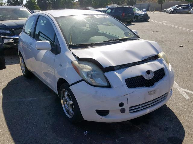 JTDJT923075052538 - 2007 TOYOTA YARIS WHITE photo 1