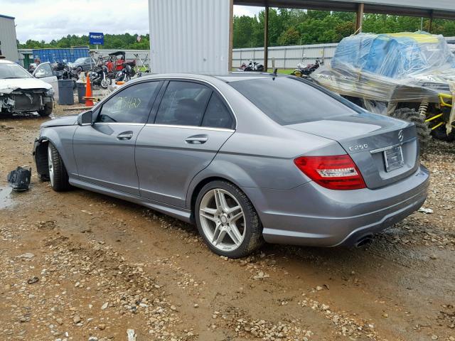 WDDGF4HB1DR266046 - 2013 MERCEDES-BENZ C 250 SILVER photo 3