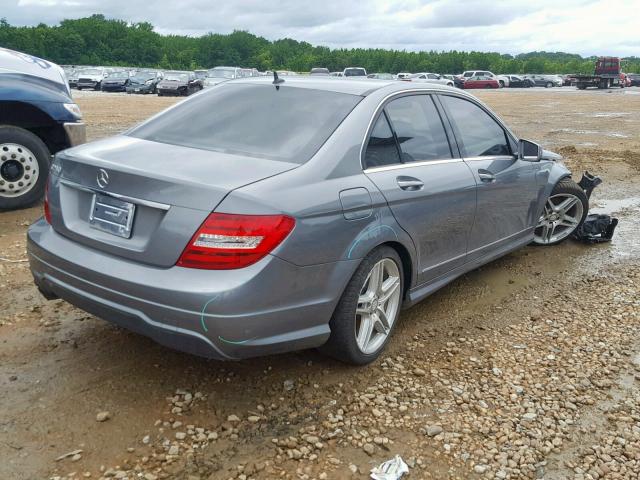 WDDGF4HB1DR266046 - 2013 MERCEDES-BENZ C 250 SILVER photo 4