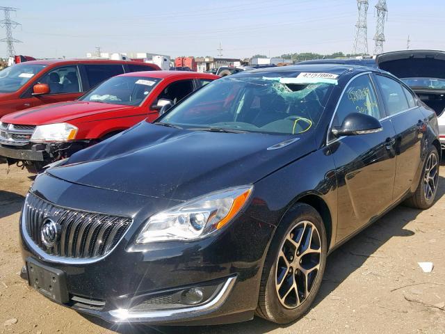 2G4GL5EXXH9153653 - 2017 BUICK REGAL SPOR BLACK photo 2