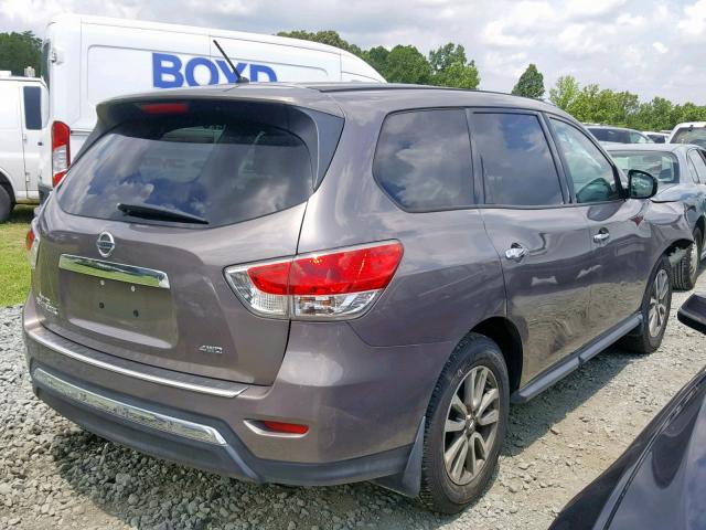 5N1AR2MM6EC706765 - 2014 NISSAN PATHFINDER GRAY photo 4