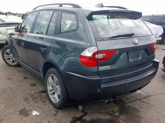 WBXPA93434WC30834 - 2004 BMW X3 3.0I BLUE photo 3