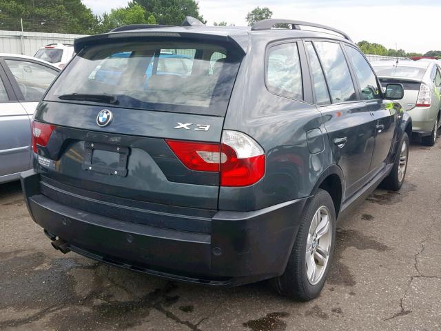 WBXPA93434WC30834 - 2004 BMW X3 3.0I BLUE photo 4