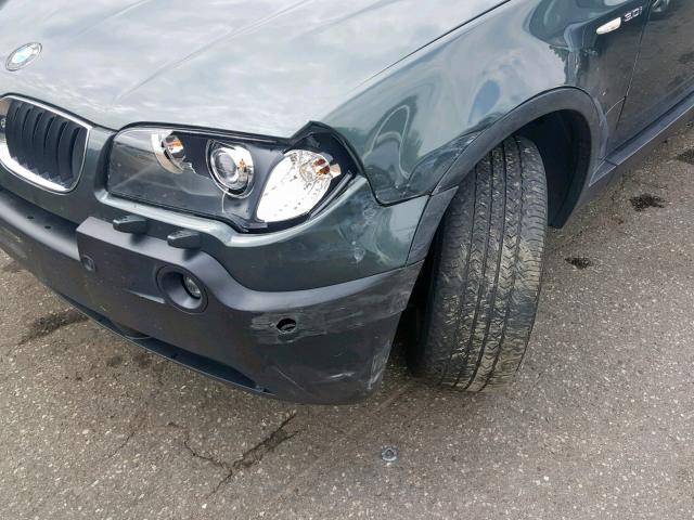 WBXPA93434WC30834 - 2004 BMW X3 3.0I BLUE photo 9