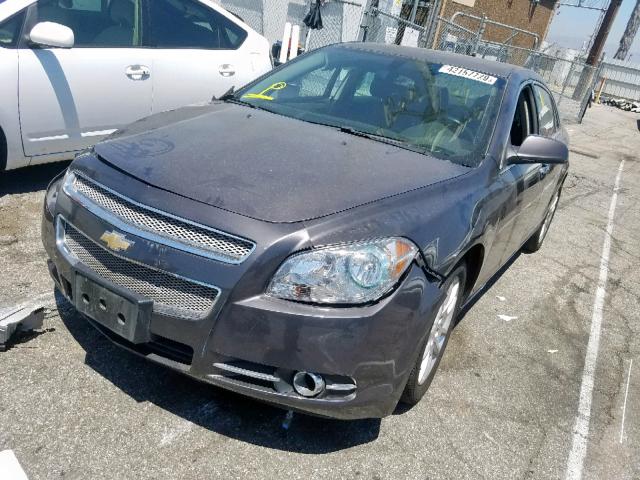 1G1ZE5E70A4150091 - 2010 CHEVROLET MALIBU LTZ ნაცრისფერი ფოტო 2