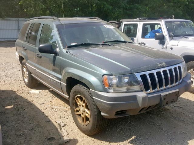 1J4GW48S92C320312 - 2002 JEEP GRAND CHER GREEN photo 1