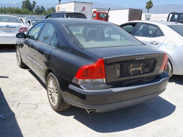 YV1RS58D422140978 - 2002 VOLVO S60 2.4T BLACK photo 3