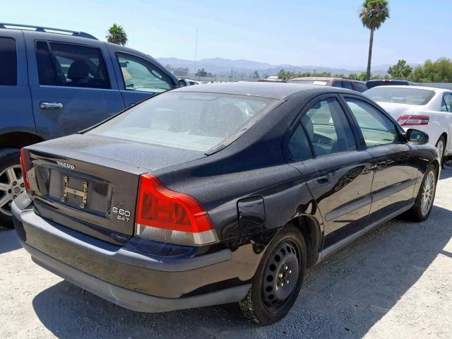 YV1RS58D422140978 - 2002 VOLVO S60 2.4T BLACK photo 4