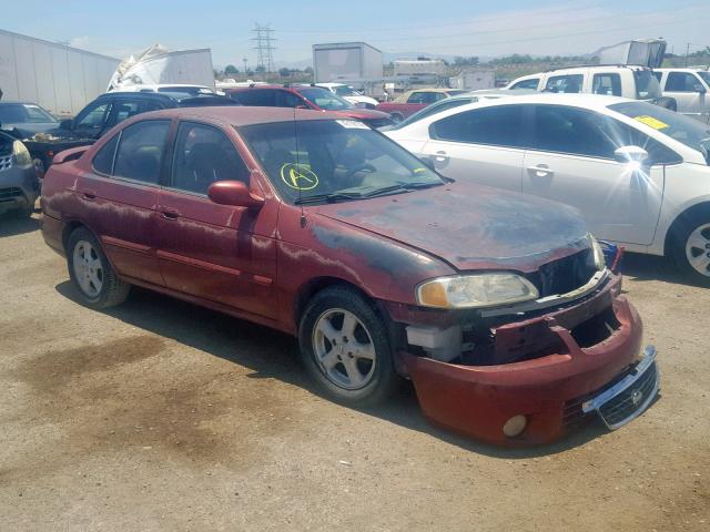 3N1CB51A52L553232 - 2002 NISSAN SENTRA GXE BURGUNDY photo 1