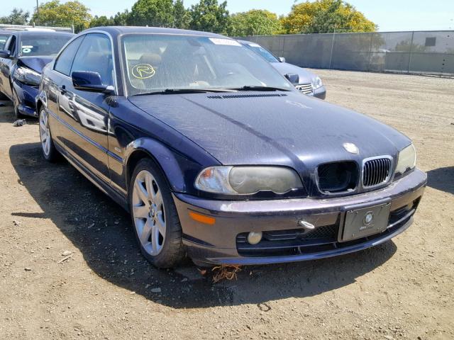 WBABN734X3PJ15425 - 2003 BMW 325 CI BLUE photo 1