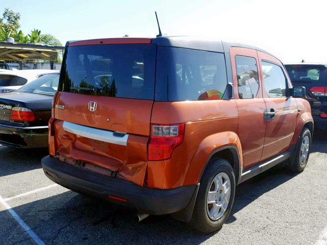 5J6YH18749L000785 - 2009 HONDA ELEMENT EX ORANGE photo 4