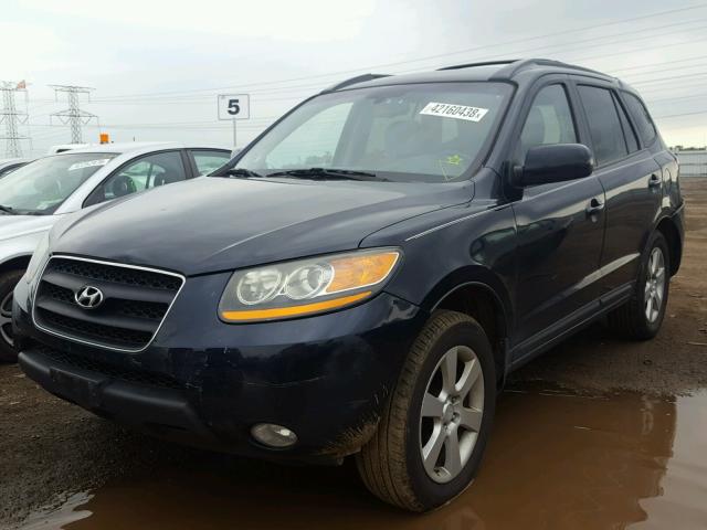 5NMSH73EX9H235892 - 2009 HYUNDAI SANTA FE S BLUE photo 2