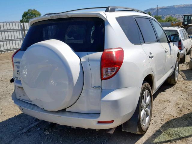 JTMBK31V485060991 - 2008 TOYOTA RAV4 LIMIT WHITE photo 4