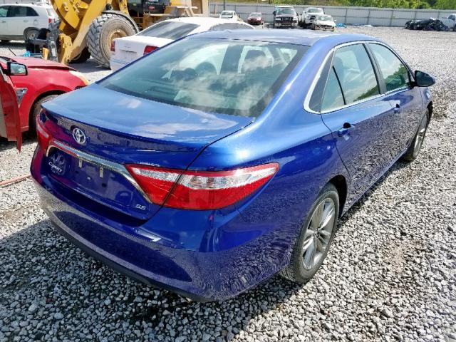 4T1BF1FK8GU512769 - 2016 TOYOTA CAMRY LE BLUE photo 4