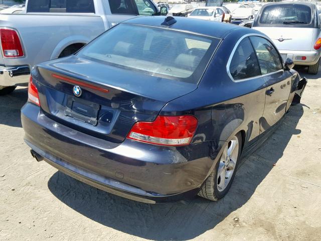 WBAUP93568VF47880 - 2008 BMW 128 I BLUE photo 4