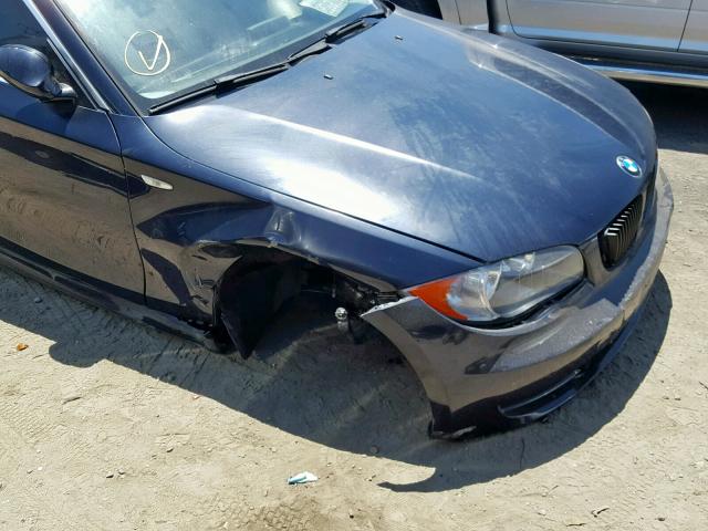 WBAUP93568VF47880 - 2008 BMW 128 I BLUE photo 9