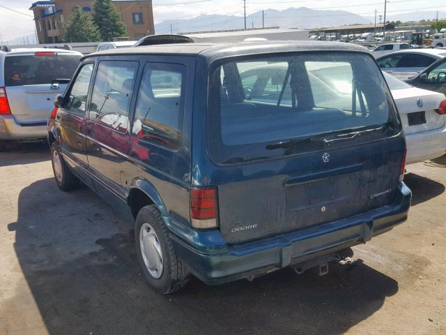 2B4GH2531SR167382 - 1995 DODGE CARAVAN GREEN photo 3