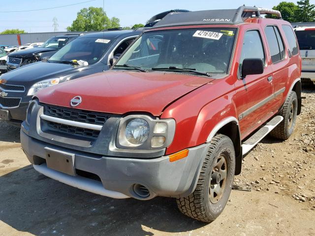 5N1DD28T84C610311 - 2004 NISSAN XTERRA XE RED photo 2