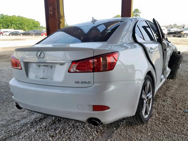 JTHBF5C23B5138993 - 2011 LEXUS IS 250 WHITE photo 4