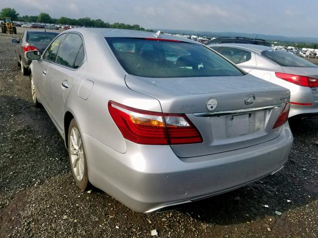 JTHDL5EF7C5004183 - 2012 LEXUS LS 460L SILVER photo 3