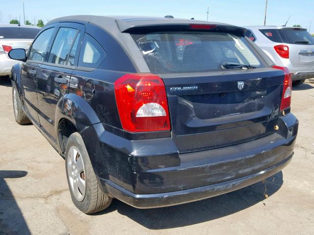 1B3HB28B78D506879 - 2008 DODGE CALIBER BLACK photo 3