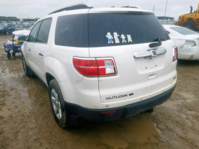 5GZEV23D79J188491 - 2009 SATURN OUTLOOK XR თეთრი ფოტო 3