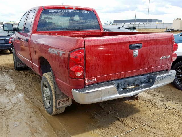 3D7KS28T89G502265 - 2009 DODGE RAM 2500 MAROON photo 3